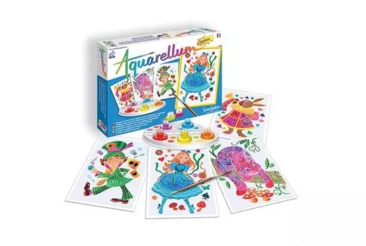 Раскраска SentoSpherE Акварельная Алиса в стране чудес