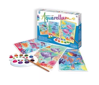 Раскраска SentoSpherE Акварельная Подводный мир