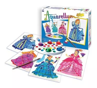 Раскраска SentoSpherE Акварельная Принцессы