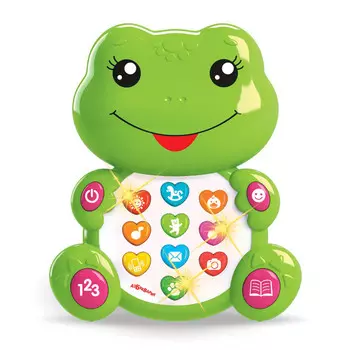 Развивающая игрушка Азбукварик Лягушонок Зверята с огоньками