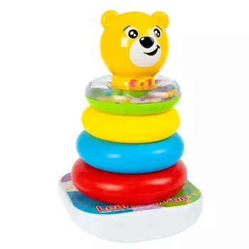 Развивающая игрушка Bondibon Baby You Неваляшка-пирамидка Медвежонок