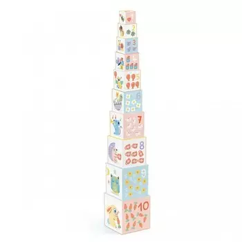 Развивающая игрушка Djeco Кубики-пирамидка Блоки