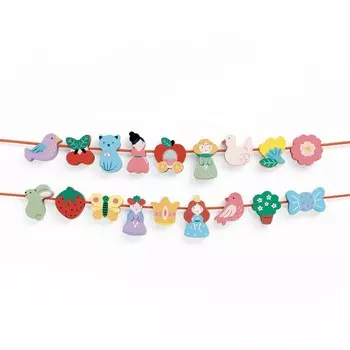 Развивающая игрушка Djeco Шнуровка-бусы Принцессы