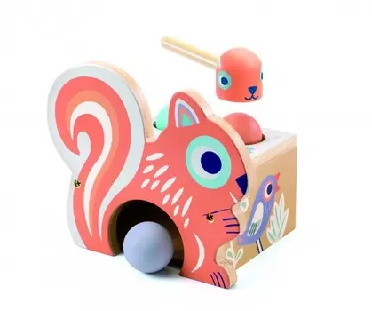 Развивающая игрушка Djeco Забивалка Белочка