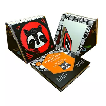 Развивающая игрушка DoerKids Напольное зеркало для малышей с развивающими карточками