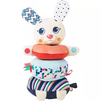 Развивающая игрушка Happy Snail Пирамидка Зайка Лаки