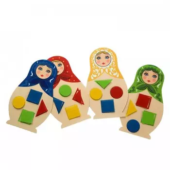 Развивающая игрушка Hotenok Набор Матрешки: формы, цвета, счет