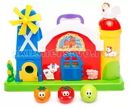 Развивающая игрушка Kiddieland Ферма с мельницей