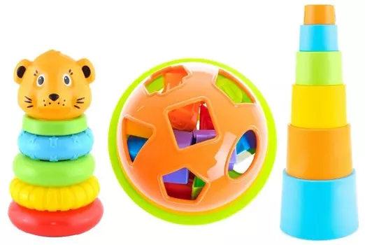 Развивающая игрушка Knopa Набор №3 Пирамидки и сортер