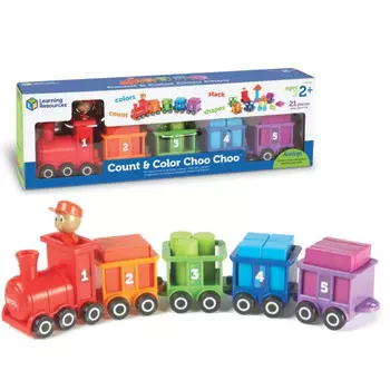Развивающая игрушка Learning Resources Паровозик Чух Чух Считай и сортируй (21 элемент)