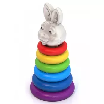 Развивающая игрушка Нордпласт Пирамидка Кролик