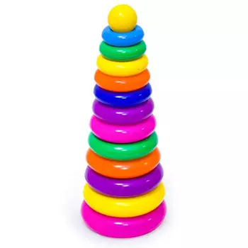 Развивающая игрушка Пластмастер Пирамида Гигант 13203