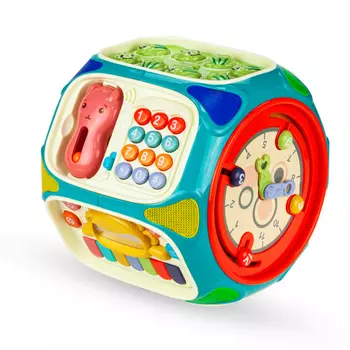Развивающая игрушка Solmax Кубик игровой для развития мелкой моторики 8 в 1
