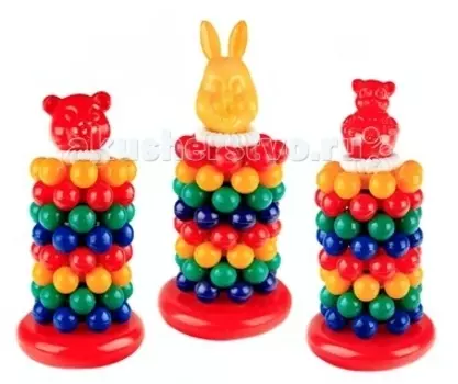 Развивающая игрушка СВСД Пирамидка Лесная сказка