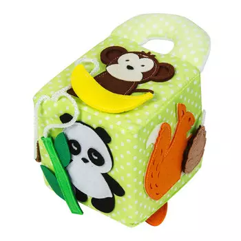 Развивающая игрушка Uviton Кубик Кто что ест?