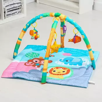 Развивающий коврик Сималенд Друзья Африки с дугами квадратный 76х55х0,5 см