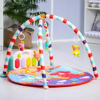 Развивающий коврик Сималенд Развивающий коврик Игра малыша с пианино круглый