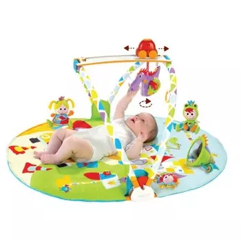 Развивающий коврик Yookidoo интерактивный "Страна сказок"; круглый с дугами