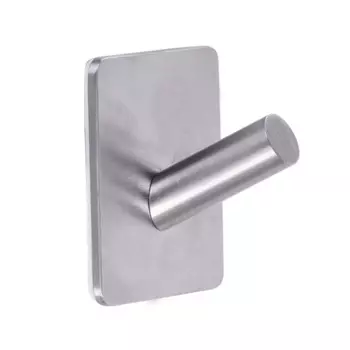 Ridder Крючок одинарный нержавеющий матовый самоклеящийся