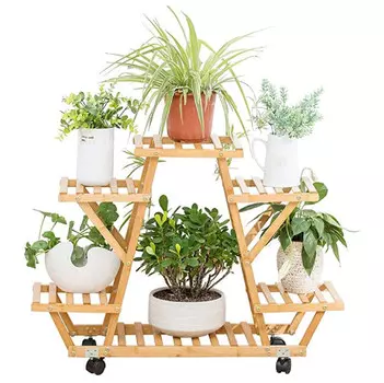 Rifforma Подставка для цветов и комнатных растений на колесиках 6 полок
