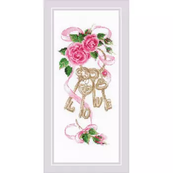 Riolis Набор для вышивания Сотвори сама Ключи к счастью 30х13 см