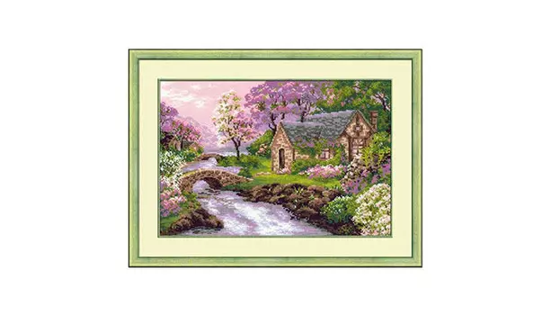 Riolis Набор для вышивания Сотвори сама Весенний пейзаж 38х26 см