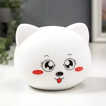 Risalux Ночник Котенок LED от батареек 3хААА