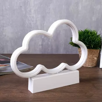 Risalux Ночник Облачко LED батарейки 2хAA