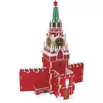 Robotime Пазл деревянный 3D Кремль Спасская башня