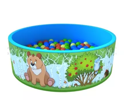 Romana Сухой бассейн Зверята + 200 шариков