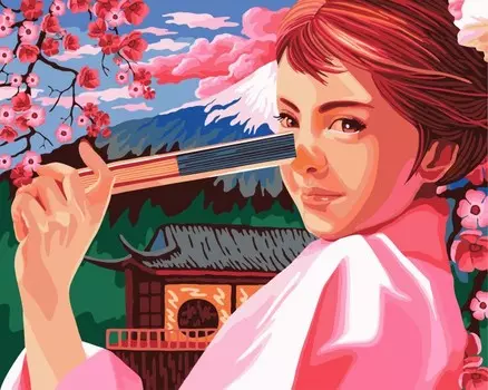 Русская живопись Набор для творчества Рисование по номерам Весна в Японии 40х50