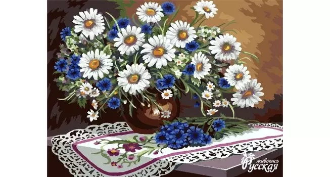 Русская живопись Рисование по номерам Милый букетик. Жанна Когай 30х40 см
