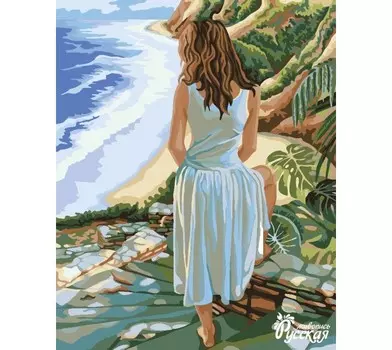 Русская живопись Рисование по номерам У побережья 30х40 см