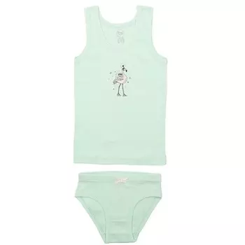 RuZkids Комплект для девочки (майка, трусики) Фламинго