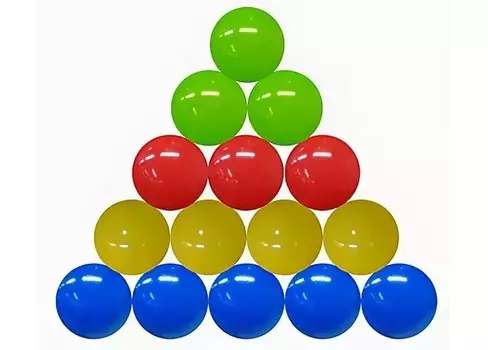 Рыжий кот Шарики пластиковые 8.5 см 100 шт.