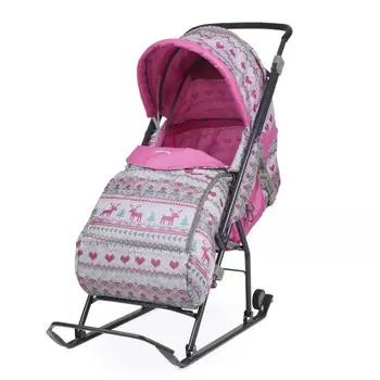 Санки Ника с чехлом Умка 3 вязанный