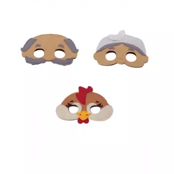 Санта Лючия Набор масок Дед, Баба, курочка Ряба