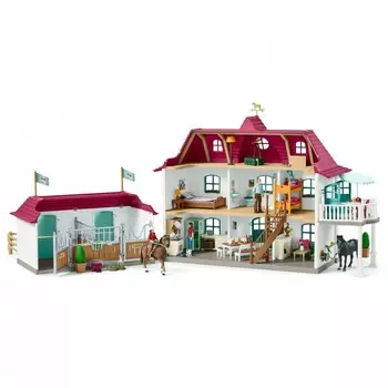 Schleich Большой конный двор с жилым домом и конюшней