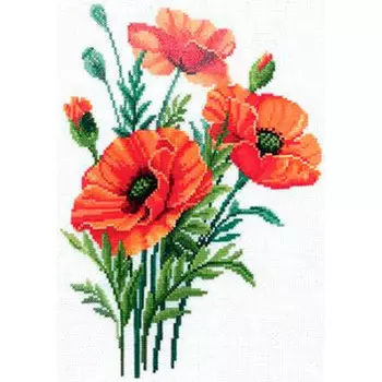 Сделай своими руками Набор для вышивания Маков цвет