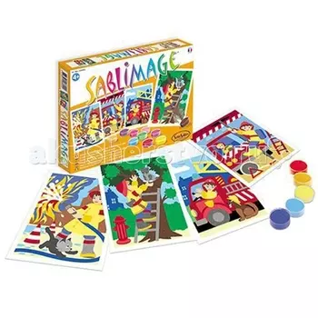 SentoSpherE Песочные картинки Пожарные