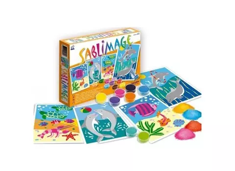 SentoSpherE Песочные картинки Рыбки и дельфин