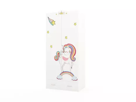 Шкаф ABC-King 2-х дверный Единорог