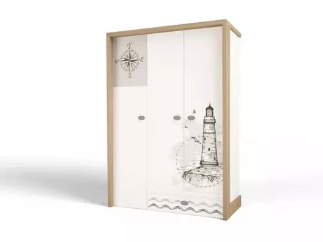 Шкаф ABC-King 3-х дверный Mix Ocean