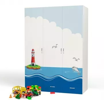 Шкаф ABC-King 3-х дверный Ocean