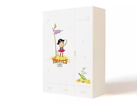 Шкаф ABC-King 3-х дверный Pirates