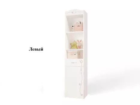 Шкаф ABC-King Стеллаж узкий 450 Lovely левый