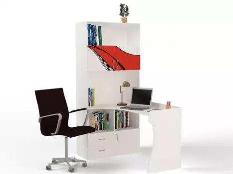 Шкаф ABC-King Стол-стеллаж La-Man (левый)