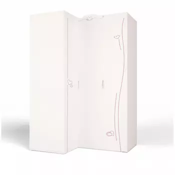 Шкаф ABC-King угловой гармошка Lovely левый