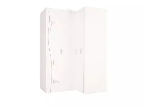 Шкаф ABC-King угловой гармошка Lovely правый