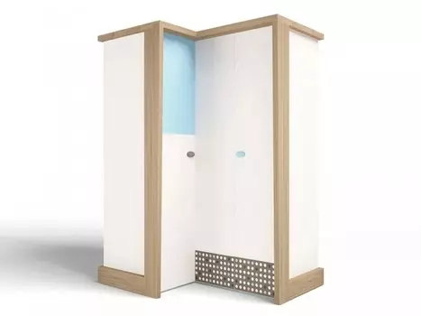 Шкаф ABC-King угловой гармошка Mix (левый)